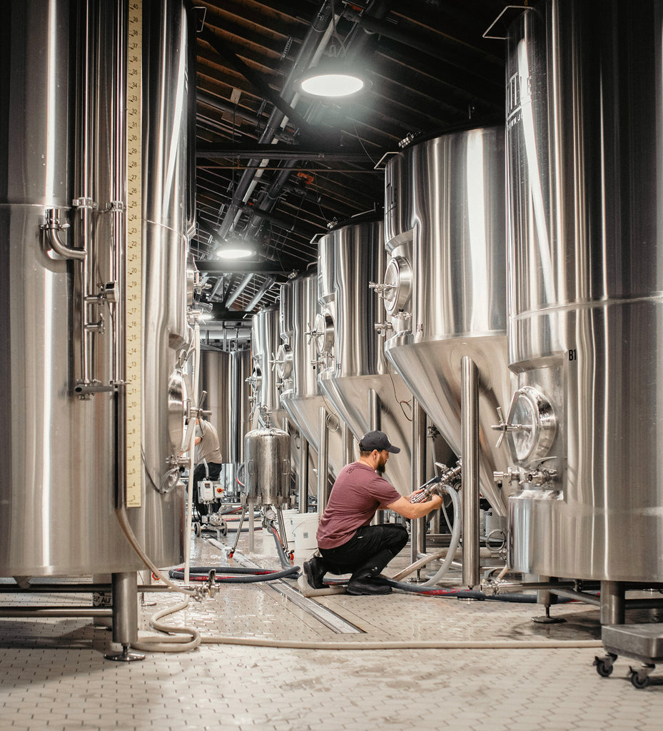 The pristine beer machine.